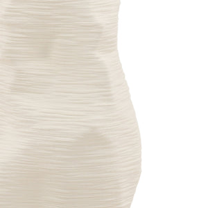 Karina Living Corvin Vase Ivory Large - Elegant 3D-Printed Porcelain Accent for Modern Home Décor & Styling DOV59001-IVRY-LG