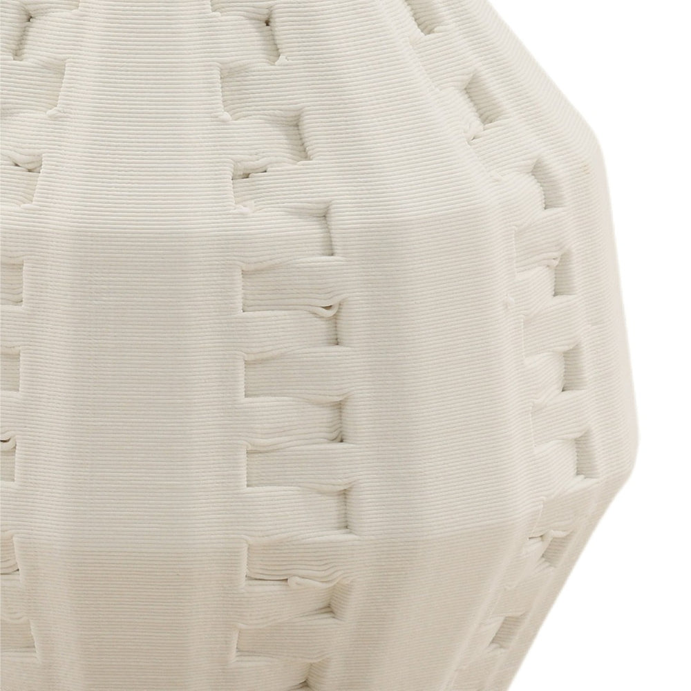 Karina Living Ginevra Vase Ivory - Sculptural 3D-Printed Porcelain Decor for Modern Interiors, Elegant Design DOV59004-IVRY