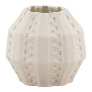 Karina Living Ginevra Vase Ivory - Sculptural 3D-Printed Porcelain Decor for Modern Interiors, Elegant Design DOV59004-IVRY