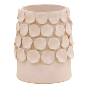Karina Living Calypso Vase in Cream - Elegant Porcelain Decor for Modern Interiors and Artful Arrangements Small DOV59011-CREM-SM