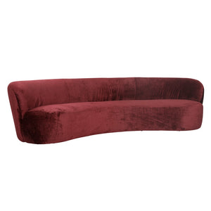 Dovetail Courtney Sofa Chenille Fabric - Bergen Plum