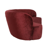 Dovetail Courtney Sofa Chenille Fabric - Bergen Plum