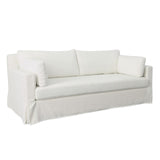 Dovetail Ismael Sofa Cotton Blend Upholstery and Select Hardwood Frame - White