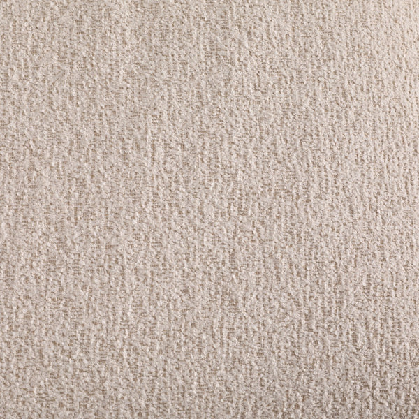 Dovetail Twiggy Chaise Sectional Micro Boucle Performance Fabric and Iron - Cream and Black Legs​ ​