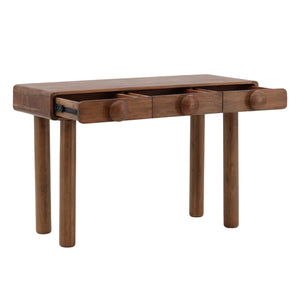 Dovetail Rosie Desk Brown Brown Acacia Wood DOV61038-BRWN