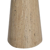 Dovetail Jennie Table Lamp Travertine Stone and Jute Shade - Natural