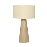 Dovetail Jennie Table Lamp Travertine Stone and Jute Shade - Natural