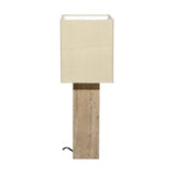 Dovetail May Table Lamp Travertine Stone and Jute Shade - Natural