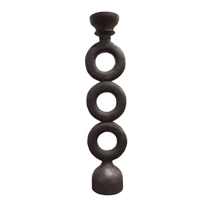 Dovetail Janis Candle Stand Select Hardwood - Black 