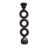 Dovetail Janis Candle Stand Select Hardwood - Black 
