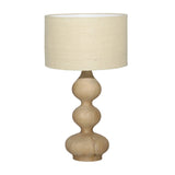 Karina Living Table Lamp Wood and Jute Shade - Natural and Beige