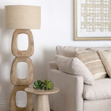 Dovetail,Floor Lamps,,Natural and Beige Shade,Wood and Jute Shade,UPS/FedEx,Light Brown,Beige,,Wood,Fabric,,REGULAR 15,$450 - $550 Kelvin Floor Lamp DOV63017-NABR Dovetail Dovetail