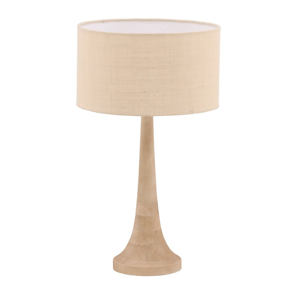 Karina Living Charlene Table Lamp - Coastal-Inspired Natural Wood & Jute Design for Elegant Ambient Lighting DOV63036-NABR