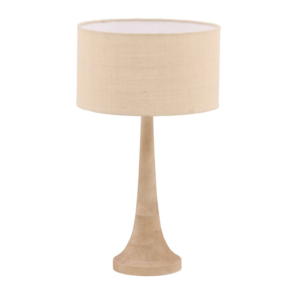 Karina Living Charlene Table Lamp - Coastal-Inspired Natural Wood & Jute Design for Elegant Ambient Lighting DOV63036-NABR