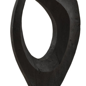 Karina Living Jourdain Black Mango Wood Sculpture - Striking Minimalist Accent for Modern Home Décor & Vignettes DOV63055-BLCK