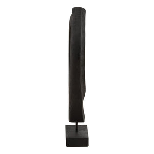 Karina Living Jourdain Black Mango Wood Sculpture - Striking Minimalist Accent for Modern Home Décor & Vignettes DOV63055-BLCK