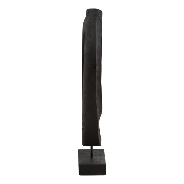 Karina Living Jourdain Black Mango Wood Sculpture - Striking Minimalist Accent for Modern Home Décor & Vignettes DOV63055-BLCK