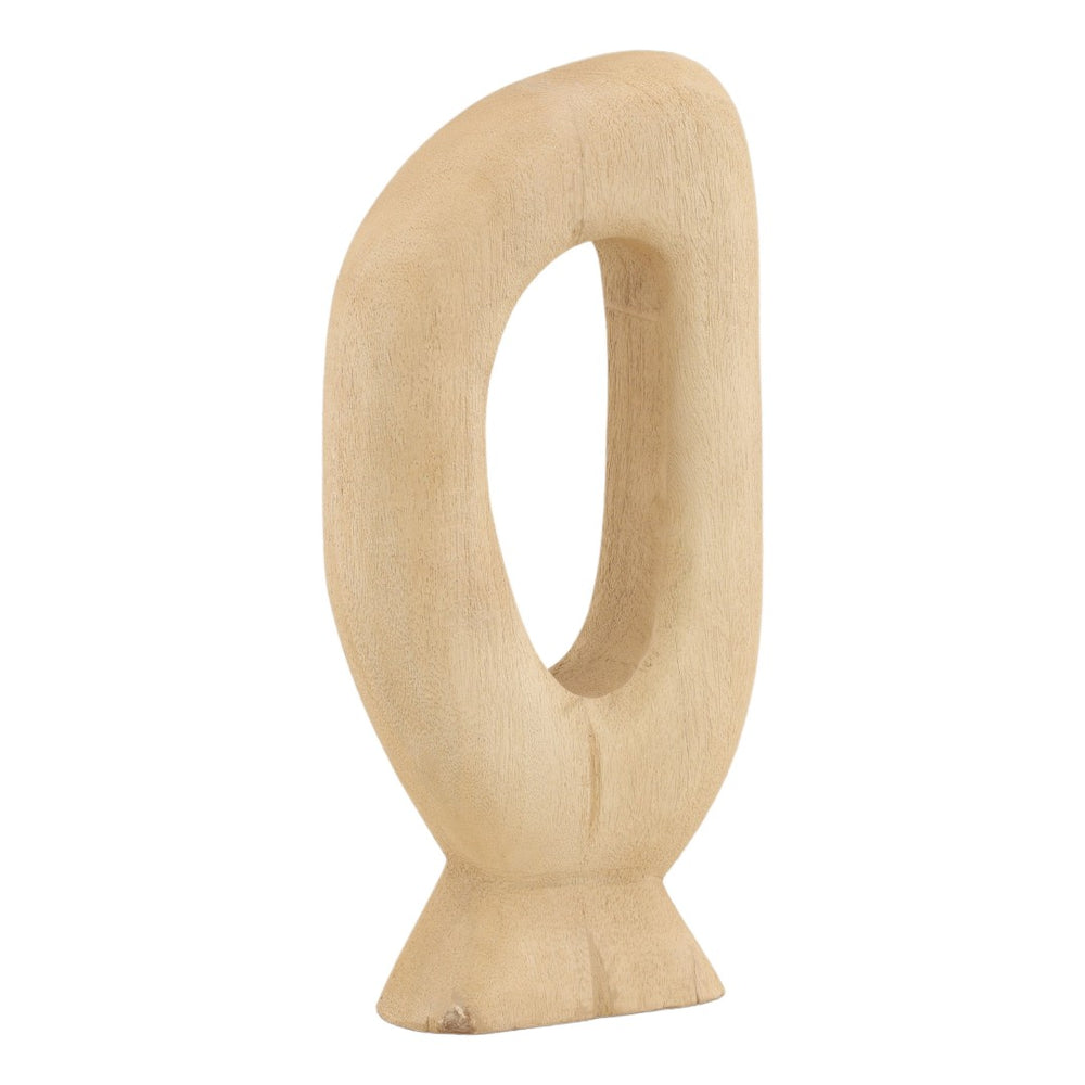 Karina Living Makara Sculpture - Handcrafted Large Mango Wood Art Piece for Stylish Home Décor & Focal Points DOV63057-NABR-LG