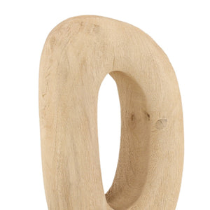 Karina Living Makara Sculpture - Handcrafted Mango Wood Accent Piece for Minimalist & Rustic Home Decor DOV63057-NABR-SM