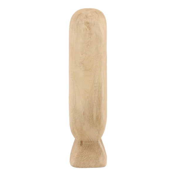Karina Living Makara Sculpture - Handcrafted Mango Wood Accent Piece for Minimalist & Rustic Home Decor DOV63057-NABR-SM