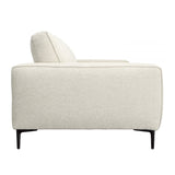 Dovetail Alvarado Sofa Polyester Upholstery and Select Hardwood Frame - Beige and Black