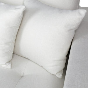 Dovetail Maxe Chaise Sectional Polyester Upholstery and Select Hardwood Frame - Ivory