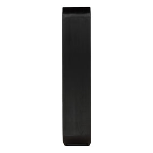 Karina Living Gaetan Bookcase – Sleek Black Mindi Wood Shelving Unit for Stylish Storage & Display in Any Room DOV6472-BLCK