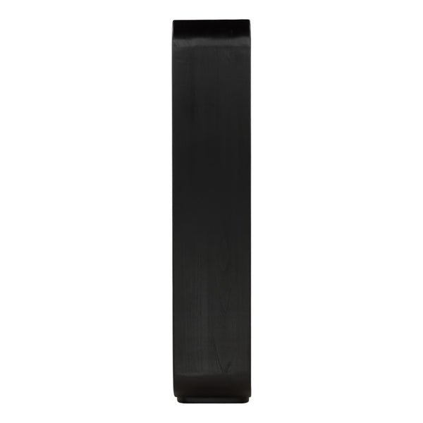 Karina Living Gaetan Bookcase – Sleek Black Mindi Wood Shelving Unit for Stylish Storage & Display in Any Room DOV6472-BLCK