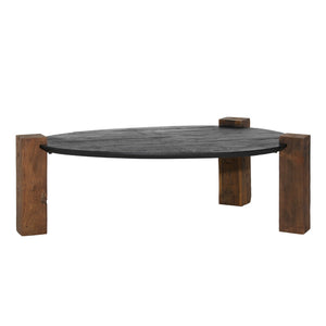 Dovetail Mueller Coffee Table Select Hardwood - Antique Black and Brown 