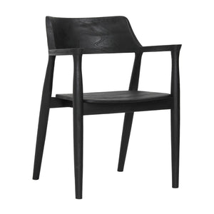 Dovetail Stafford Dining Chair Teak Wood - Black 