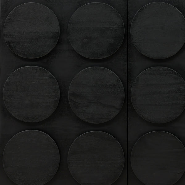 Dovetail Elysian Sideboard Black Black Mindi Wood DOV6498-BLCK