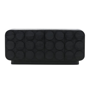 Dovetail Elysian Sideboard Black Black Mindi Wood DOV6498-BLCK