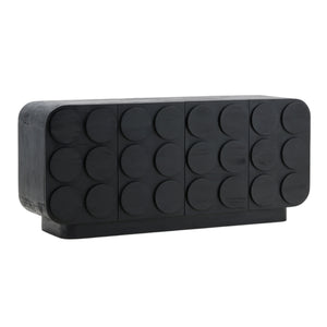 Dovetail Elysian Sideboard Black Black Mindi Wood DOV6498-BLCK