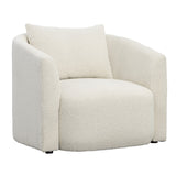 Karina Living Sofa Chair Polyester Upholstery and Select Hardwood Frame - Cream