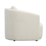 Dovetail Mackay Sofa Chair Polyester Upholstery and Select Hardwood Frame - Cream