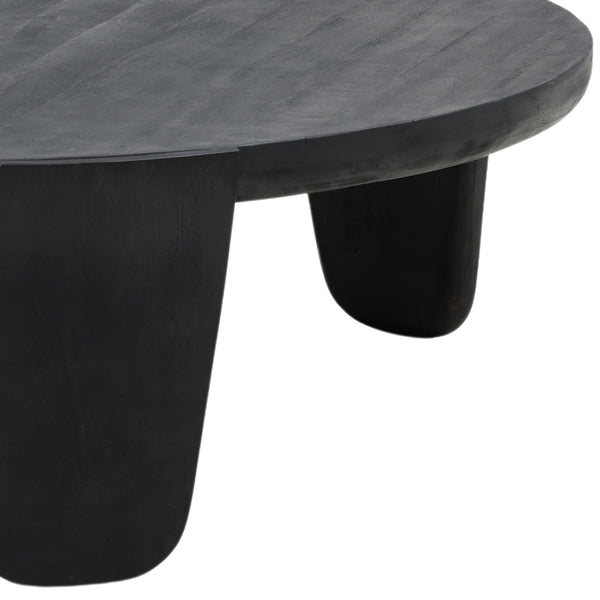 Dovetail Finnley Coffee Table Black Black Mindi Wood DOV6501-BLCK