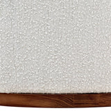 Dovetail Salomon Sofa Polyester Upholstery and Select Hardwood Wood Frame - White
