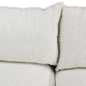 Dovetail Seymour Modular Sectional Performance Linen Blend - Anders Cream​