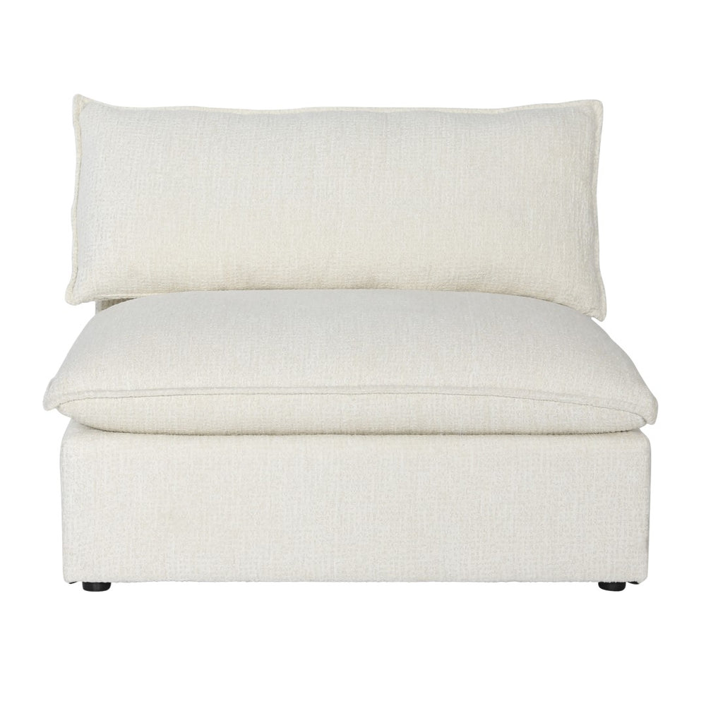 Dovetail Seymour Modular Sectional Performance Linen Blend - Anders Cream​