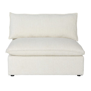 Dovetail Seymour Modular Sectional Performance Linen Blend - Anders Cream​