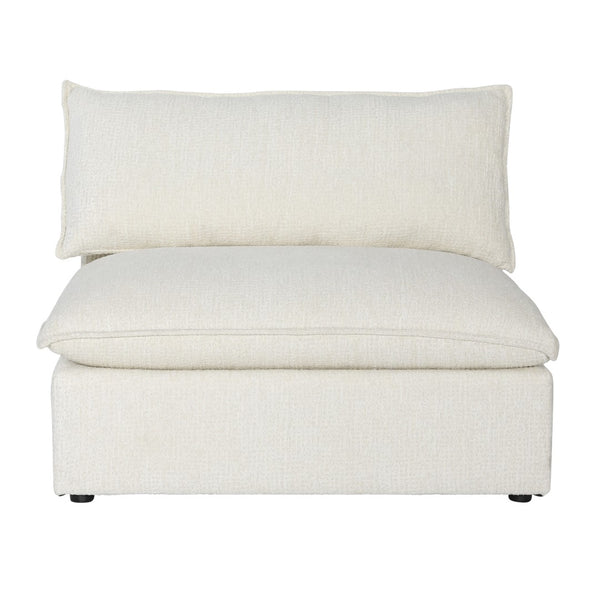 Dovetail Seymour Modular Sectional Performance Linen Blend - Anders Cream​