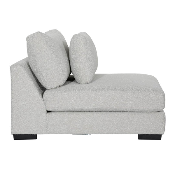 Dovetail Naiomi Modular Sectional Polyester Boucle - Taupe