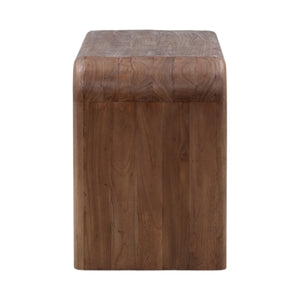 Dovetail Wynne Desk Brown Medium Brown Mindi Wood DOV6504-BRWN