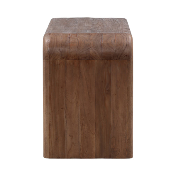 Dovetail Wynne Desk Brown Medium Brown Mindi Wood DOV6504-BRWN