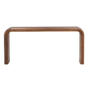 Dovetail Wynne Console Table Brown Medium Brown Mindi Wood DOV6505-BRWN