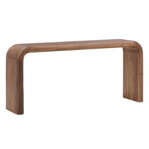 Dovetail Wynne Console Table Brown Medium Brown Mindi Wood DOV6505-BRWN