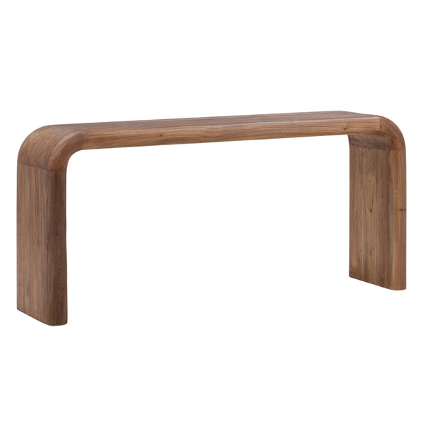 Dovetail Wynne Console Table Brown Medium Brown Mindi Wood DOV6505-BRWN