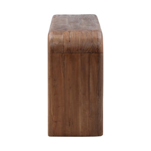 Dovetail Wynne Console Table Brown Medium Brown Mindi Wood DOV6505-BRWN