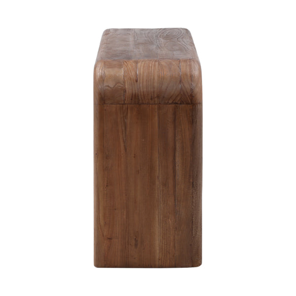 Dovetail Wynne Console Table Brown Medium Brown Mindi Wood DOV6505-BRWN