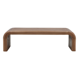 Dovetail Wynne Coffee Table Brown Medium Brown Mindi Wood DOV6506-BRWN